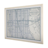 Manhattan Map I by Mercana Studio a Hand Embellished Textured Framed Art Print Matted under Glass from Mercana - Luna Furniture