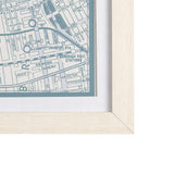 Manhattan Map II by Mercana Studio a Hand Embellished Textured Framed Art Print Matted under Glass from Mercana - Luna Furniture