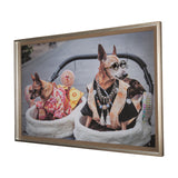 Clever Canines by Mercana Studio a Hand Embellished Textured Framed Photo Art Print Matted under Gla from Mercana - Luna Furniture