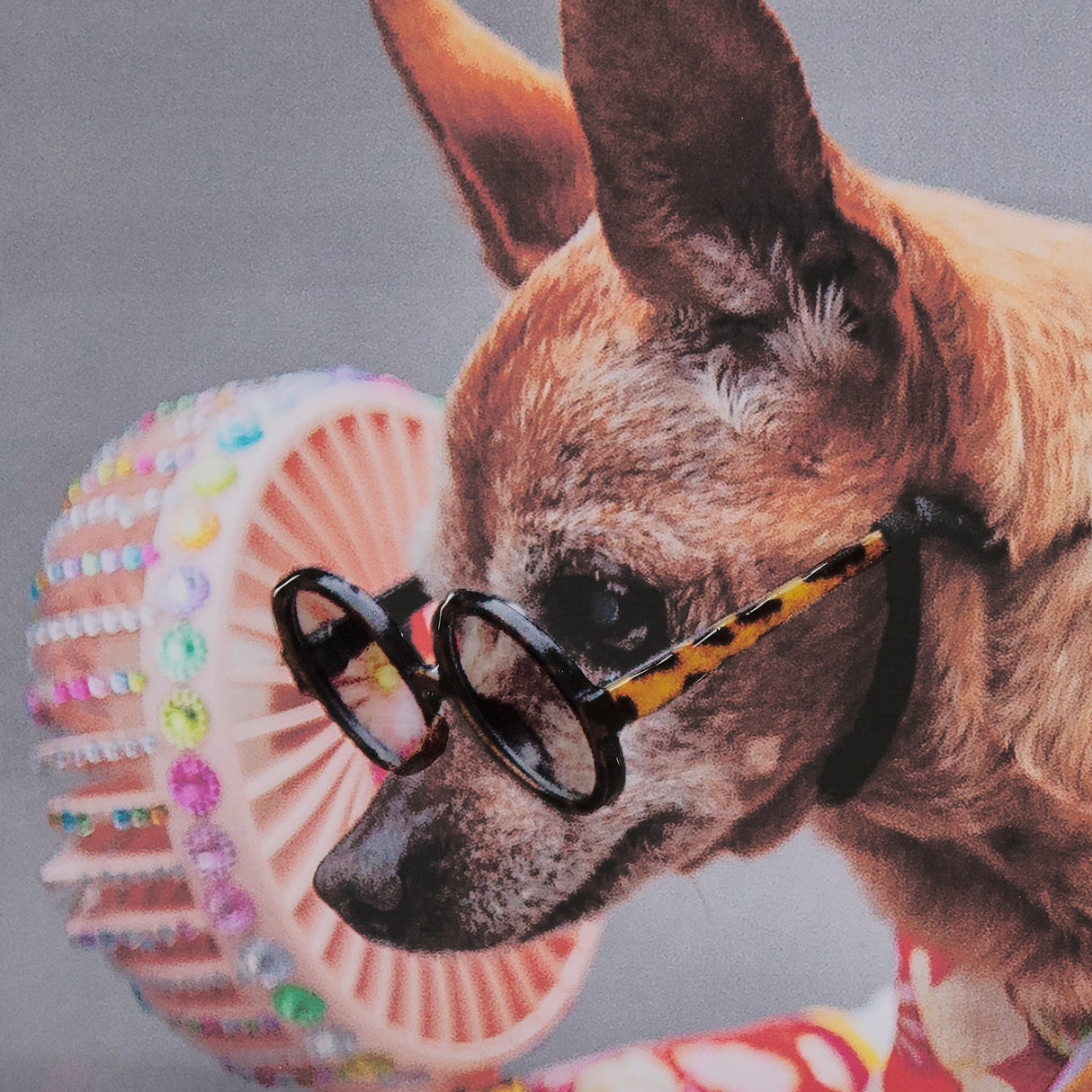 Clever Canines by Mercana Studio a Hand Embellished Textured Framed Photo Art Print Matted under Gla from Mercana - Luna Furniture