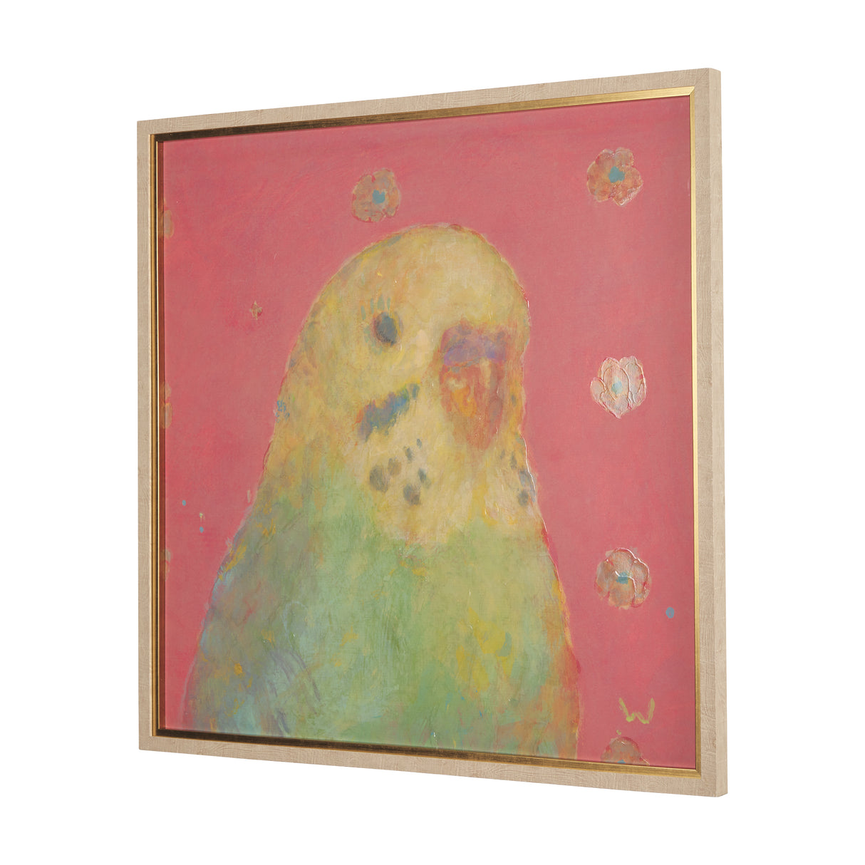Pop Birds - Sore by Mercana Studio a Hand Embellished Textured Framed Art Print Matted under Glass from Mercana - Luna Furniture
