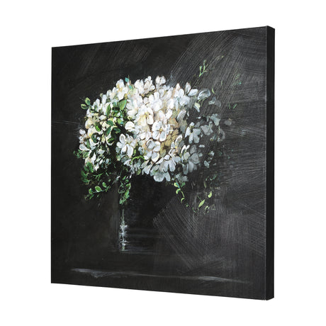 Still life flowers I by Mercana Studio a Hand Embellished Textured Canvas from Mercana - Luna Furniture