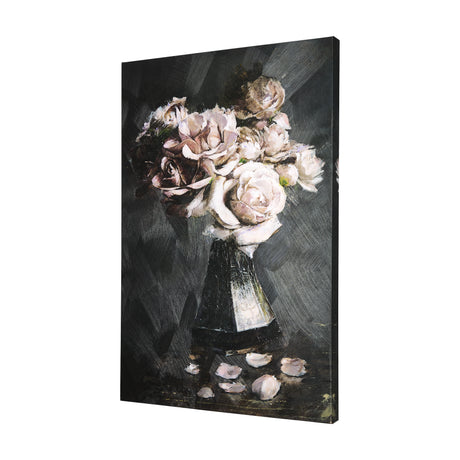 Still life flowers IV by Mercana Studio a Hand Embellished Textured Canvas from Mercana - Luna Furniture