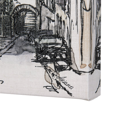 Travel memories I by Mercana Studio a Hand Embellished Textured Canvas from Mercana - Luna Furniture
