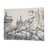 Travel memories III by Mercana Studio a Hand Embellished Textured Canvas from Mercana - Luna Furniture
