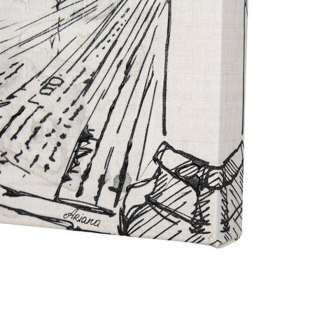 Travel memories IV by Mercana Studio a Hand Embellished Textured Canvas from Mercana - Luna Furniture