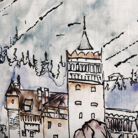 Travel memories VII by Mercana Studio a Hand Embellished Textured Canvas from Mercana - Luna Furniture