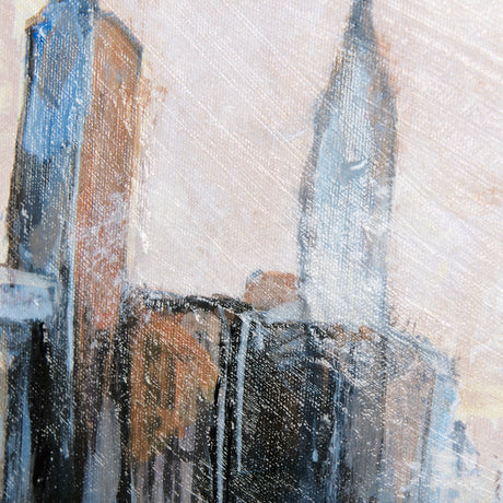City sunset(R) by Mercana Studio a Hand Embellished Textured Canvas from Mercana - Luna Furniture