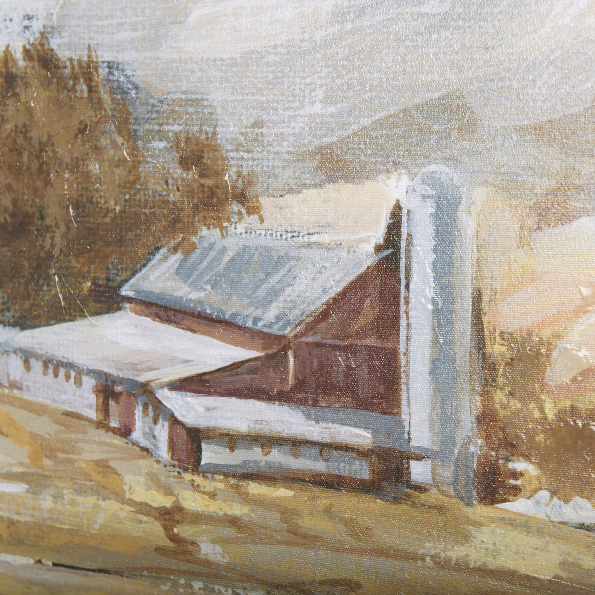 Farmland view II by Mercana Studio a Hand Embellished Textured Canvas from Mercana - Luna Furniture