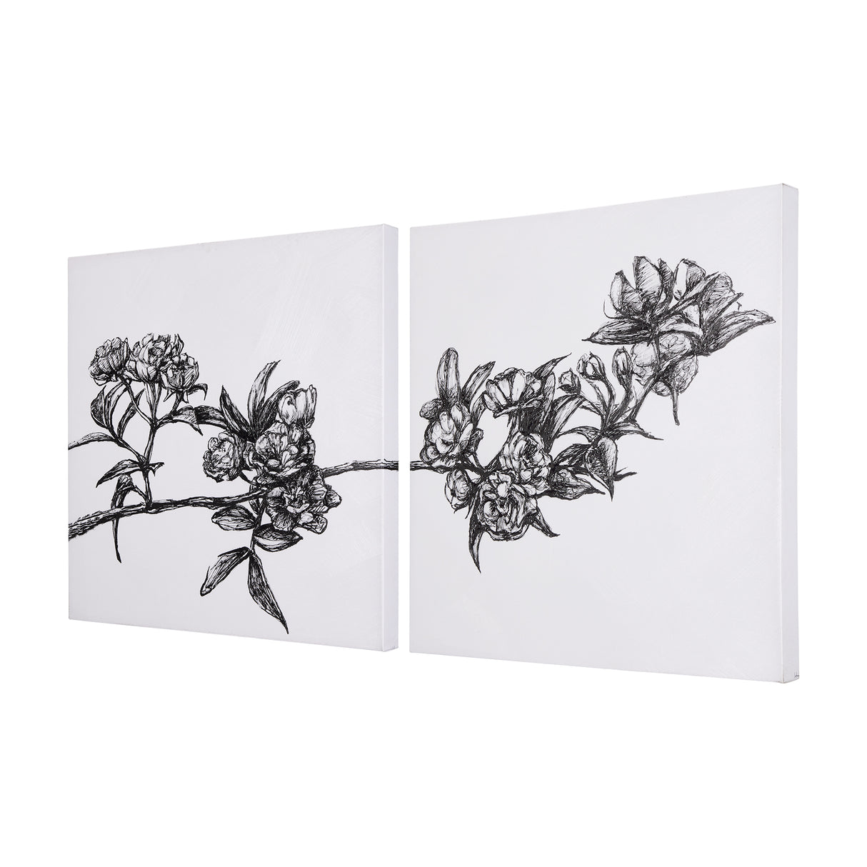 Cherry Blossom I by Mercana Studio a Hand Embellished Textured Canvas from Mercana - Luna Furniture