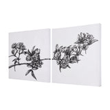 Cherry Blossom I by Mercana Studio a Hand Embellished Textured Canvas from Mercana - Luna Furniture