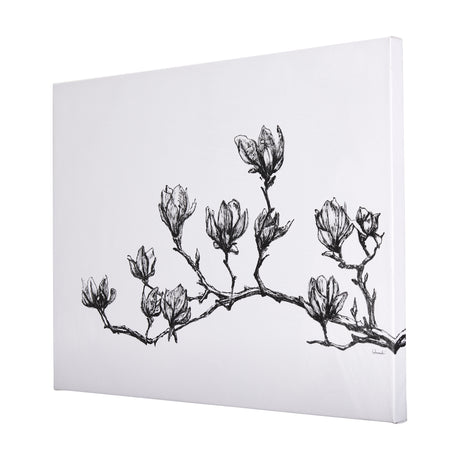 Magnolia II by Mercana Studio a Hand Embellished Textured Canvas from Mercana - Luna Furniture