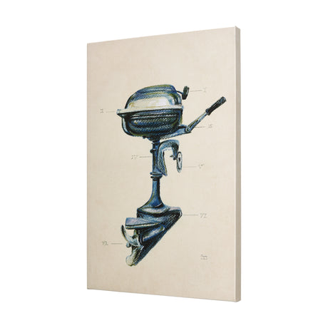 Vintage Motor II by Mercana Studio a Hand Embellished Textured Canvas from Mercana - Luna Furniture