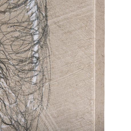 Sketch of animal I (Wild sheep) by Mercana Studio a Hand Embellished Textured Canvas from Mercana - Luna Furniture