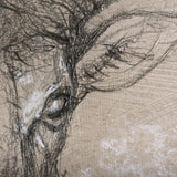 Sketch of animal I (Wild sheep) by Mercana Studio a Hand Embellished Textured Canvas from Mercana - Luna Furniture