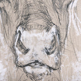 Sketch of animal II (Caribou) by Mercana Studio a Hand Embellished Textured Canvas from Mercana - Luna Furniture