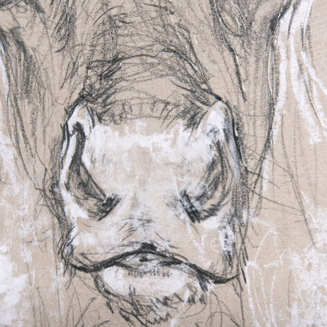 Sketch of animal II (Caribou) by Mercana Studio a Hand Embellished Textured Canvas from Mercana - Luna Furniture