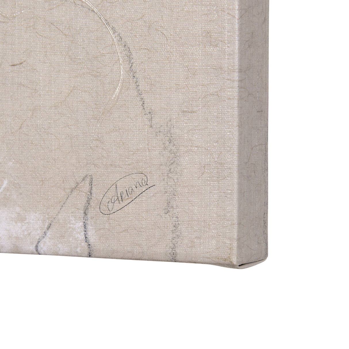 Sketch of animal III (Antelope) by Mercana Studio a Hand Embellished Textured Canvas from Mercana - Luna Furniture