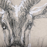 Sketch of animal III (Antelope) by Mercana Studio a Hand Embellished Textured Canvas from Mercana - Luna Furniture