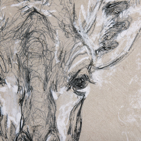Sketch of animal IV (Giraffe) by Mercana Studio a Hand Embellished Textured Canvas from Mercana - Luna Furniture