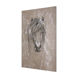 Sketch of animal VI (Pony) by Mercana Studio a Hand Embellished Textured Canvas from Mercana - Luna Furniture