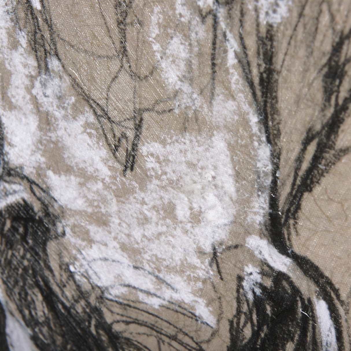 Sketch of animal VI (Pony) by Mercana Studio a Hand Embellished Textured Canvas from Mercana - Luna Furniture