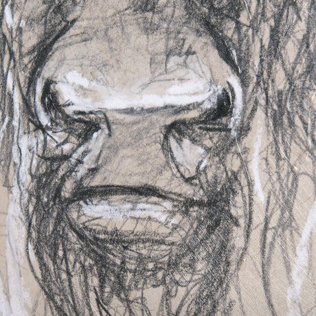 Sketch of animal IX (Bison) by Mercana Studio a Hand Embellished Textured Canvas from Mercana - Luna Furniture