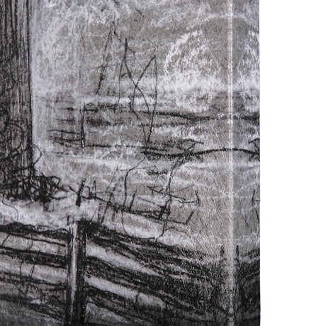 Farm view sketch II by Mercana Studio a Hand Embellished Textured Canvas from Mercana - Luna Furniture