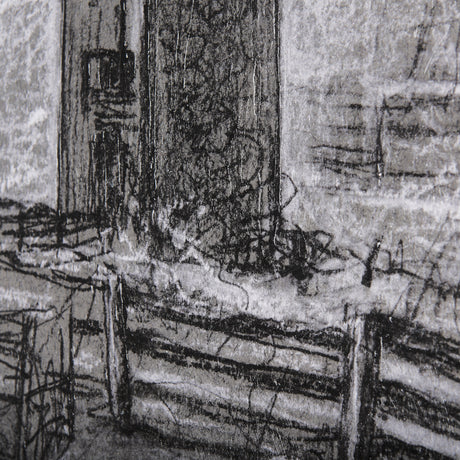 Farm view sketch II by Mercana Studio a Hand Embellished Textured Canvas from Mercana - Luna Furniture