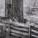Farm view sketch II by Mercana Studio a Hand Embellished Textured Canvas from Mercana - Luna Furniture