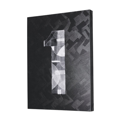 Numbers I by Mercana Studio a Hand Embellished Textured Canvas from Mercana - Luna Furniture