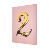 Numbers II by Mercana Studio a Hand Embellished Textured Canvas from Mercana - Luna Furniture