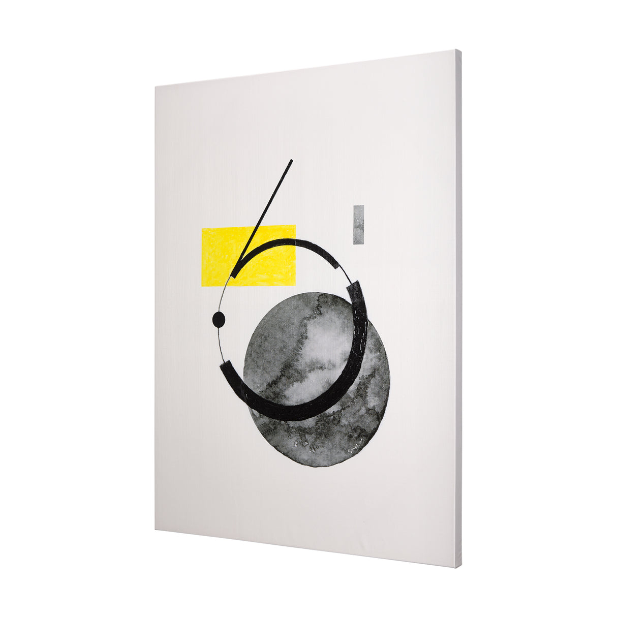 Numbers VI by Mercana Studio a Hand Embellished Textured Canvas from Mercana - Luna Furniture