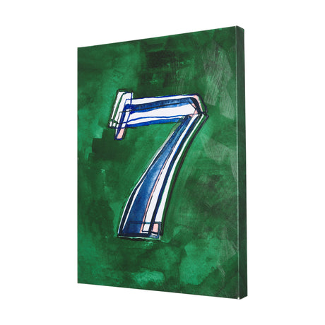 Numbers VII by Mercana Studio a Hand Embellished Textured Canvas from Mercana - Luna Furniture