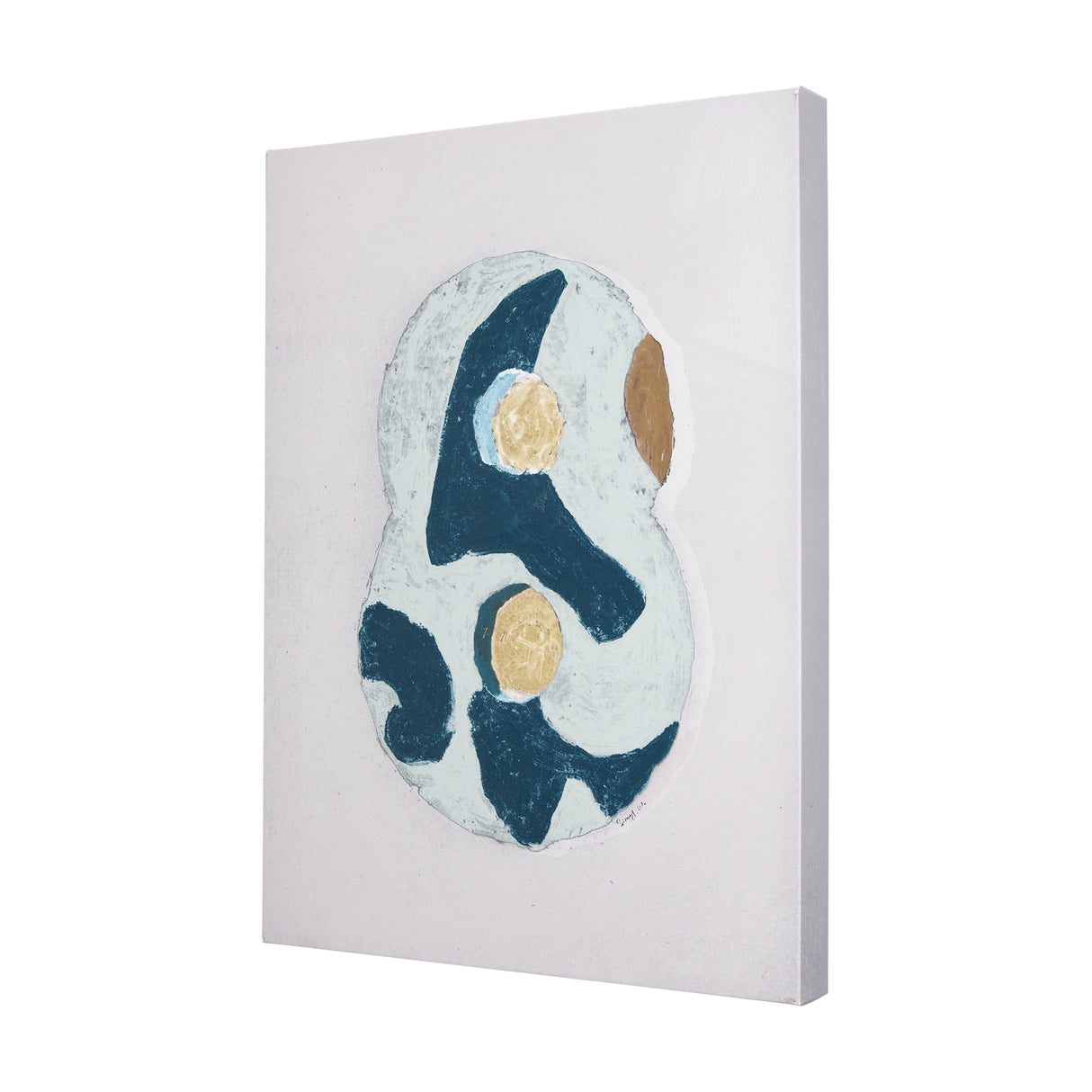 Numbers VIII by Mercana Studio a Hand Embellished Textured Canvas from Mercana - Luna Furniture