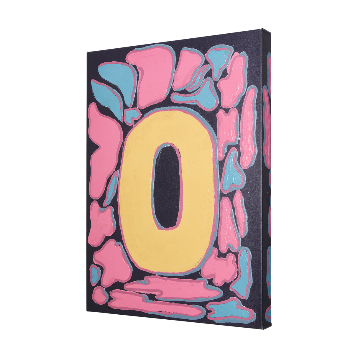 Numbers X by Mercana Studio a Hand Embellished Textured Canvas from Mercana - Luna Furniture