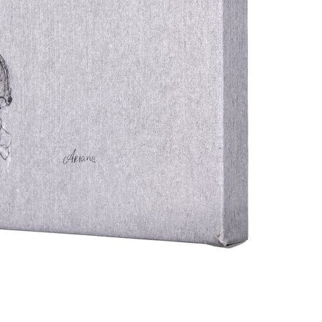 Botanical sketches I (Grey) by Mercana Studio a Hand Embellished Textured Canvas from Mercana - Luna Furniture