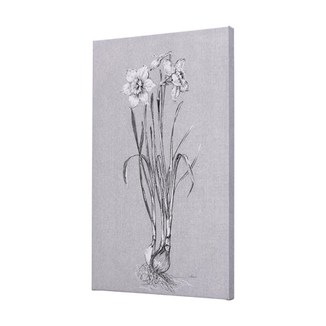 Botanical sketches II (Grey) by Mercana Studio a Hand Embellished Textured Canvas from Mercana - Luna Furniture