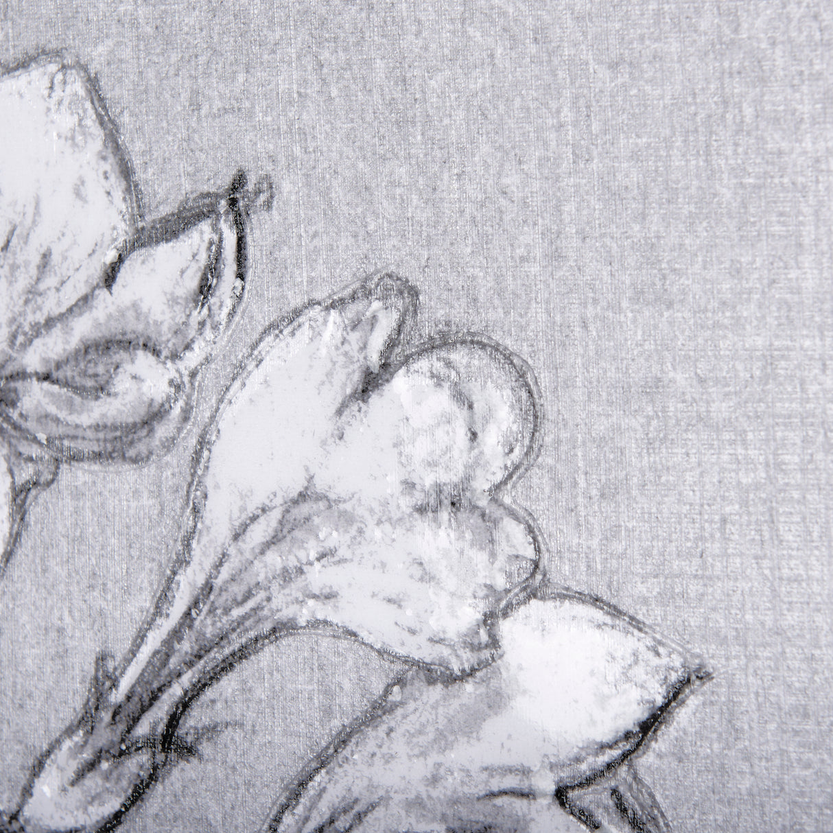 Botanical sketches III (Grey) by Mercana Studio a Hand Embellished Textured Canvas from Mercana - Luna Furniture