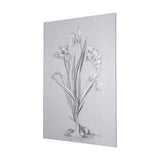 Botanical sketches III (Grey) by Mercana Studio a Hand Embellished Textured Canvas from Mercana - Luna Furniture