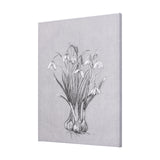 Botanical sketches VI (Grey) by Mercana Studio a Hand Embellished Textured Canvas from Mercana - Luna Furniture