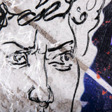 Graffiti sculpture III by Mercana Studio a Hand Embellished Textured Canvas from Mercana - Luna Furniture