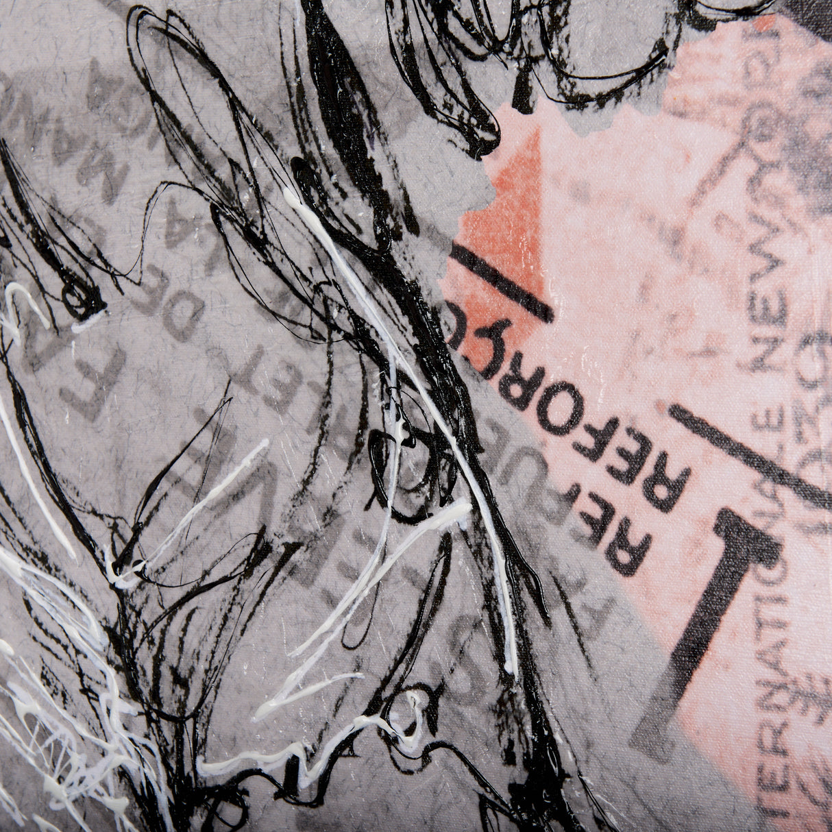 Graffiti Sculpture IV by Mercana Studio a Hand Embellished Textured Canvas from Mercana - Luna Furniture