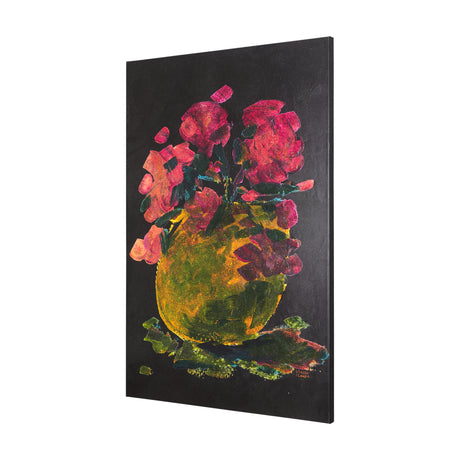 Midnight Flower II by Mercana Studio a Hand Embellished Textured Canvas from Mercana - Luna Furniture