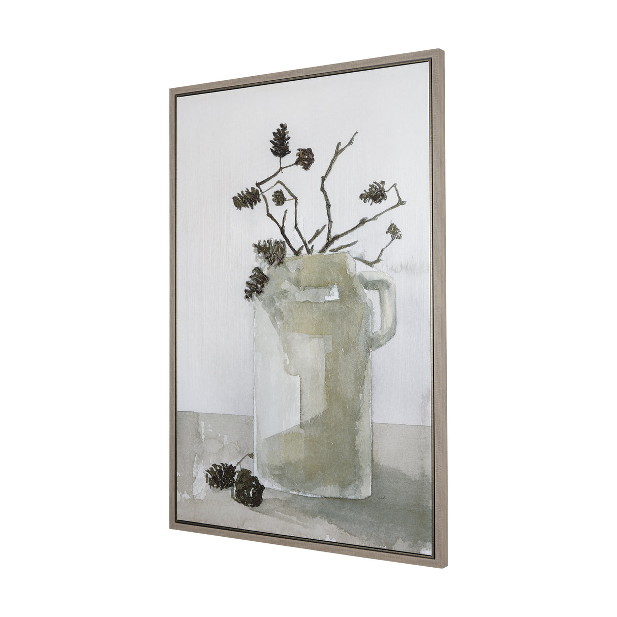 Earthenware Jug (20 x 30) a Hand Embellished Textured Framed Canvas from Mercana - Luna Furniture