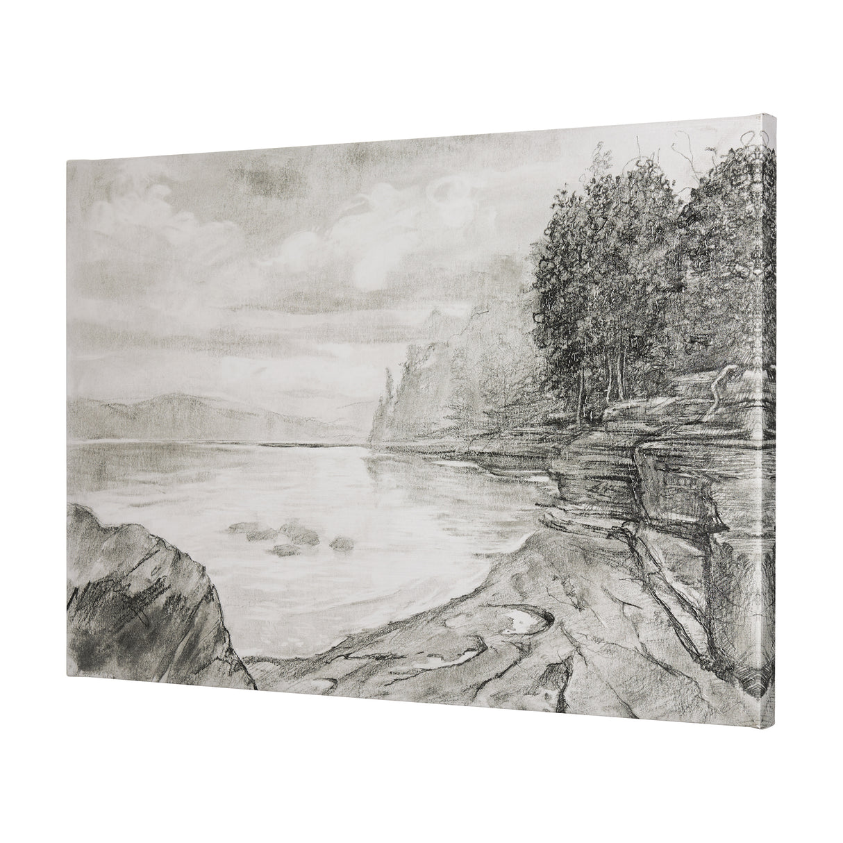 West Coast Chronicles II by Mercana Studio a Hand Embellished Textured Canvas from Mercana - Luna Furniture