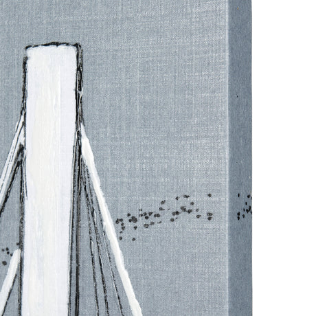 Bridge I by Mercana Studio a Hand Embellished Textured Canvas from Mercana - Luna Furniture