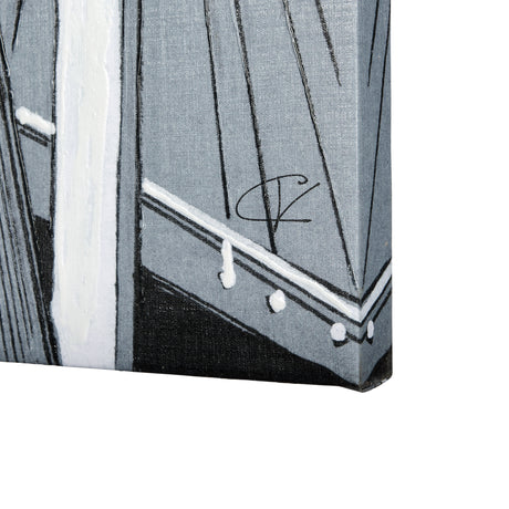 Bridge I by Mercana Studio a Hand Embellished Textured Canvas from Mercana - Luna Furniture