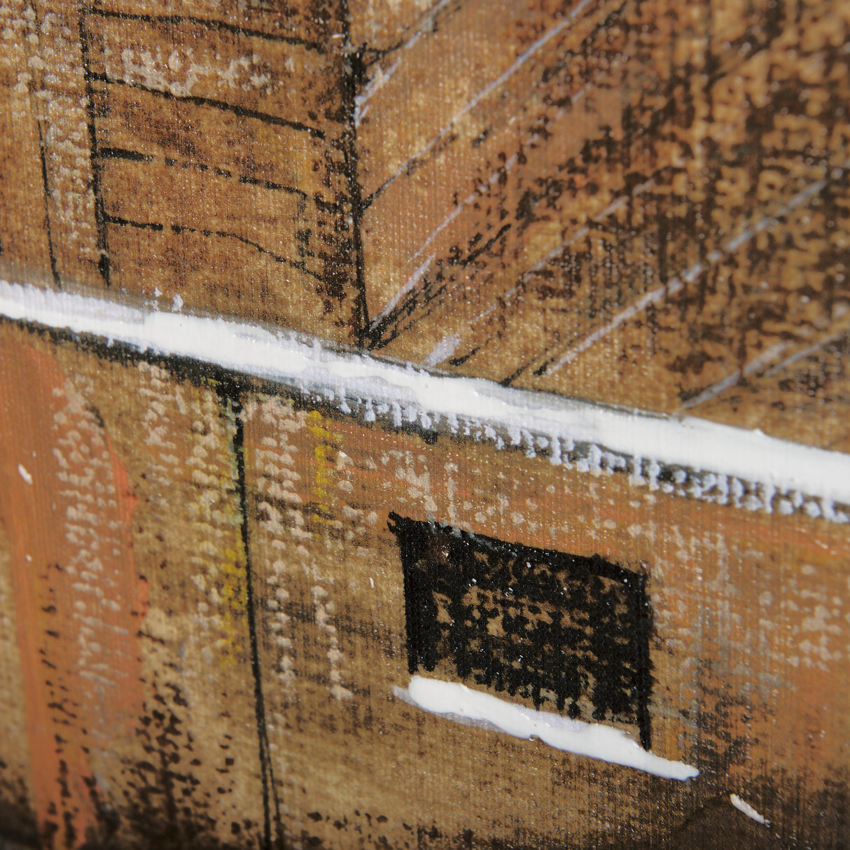 Old Barn I by Mercana Studio a Hand Embellished Textured Canvas from Mercana - Luna Furniture