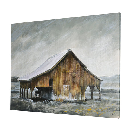 Old Barn III by Mercana Studio a Hand Embellished Textured Canvas from Mercana - Luna Furniture